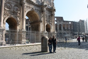 archway and colosseum