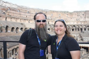 In the Colosseum!