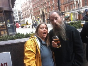 If it's hot/stuffy inside, just take your ale out to the sidewalk