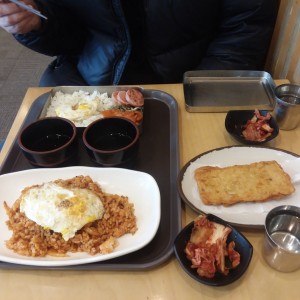 Brunch!! Kimchi Fried Rice, Fish Pancake, and a Bento