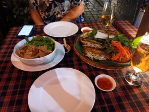 Cao Lau & Bahn Xeo, these are specialties in this area and were delicious!